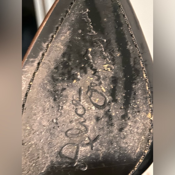 Alice & Olivia Dolan Buckle Brown Leather Heel Boot Size 38.5 (8) - Picture 5 of 5